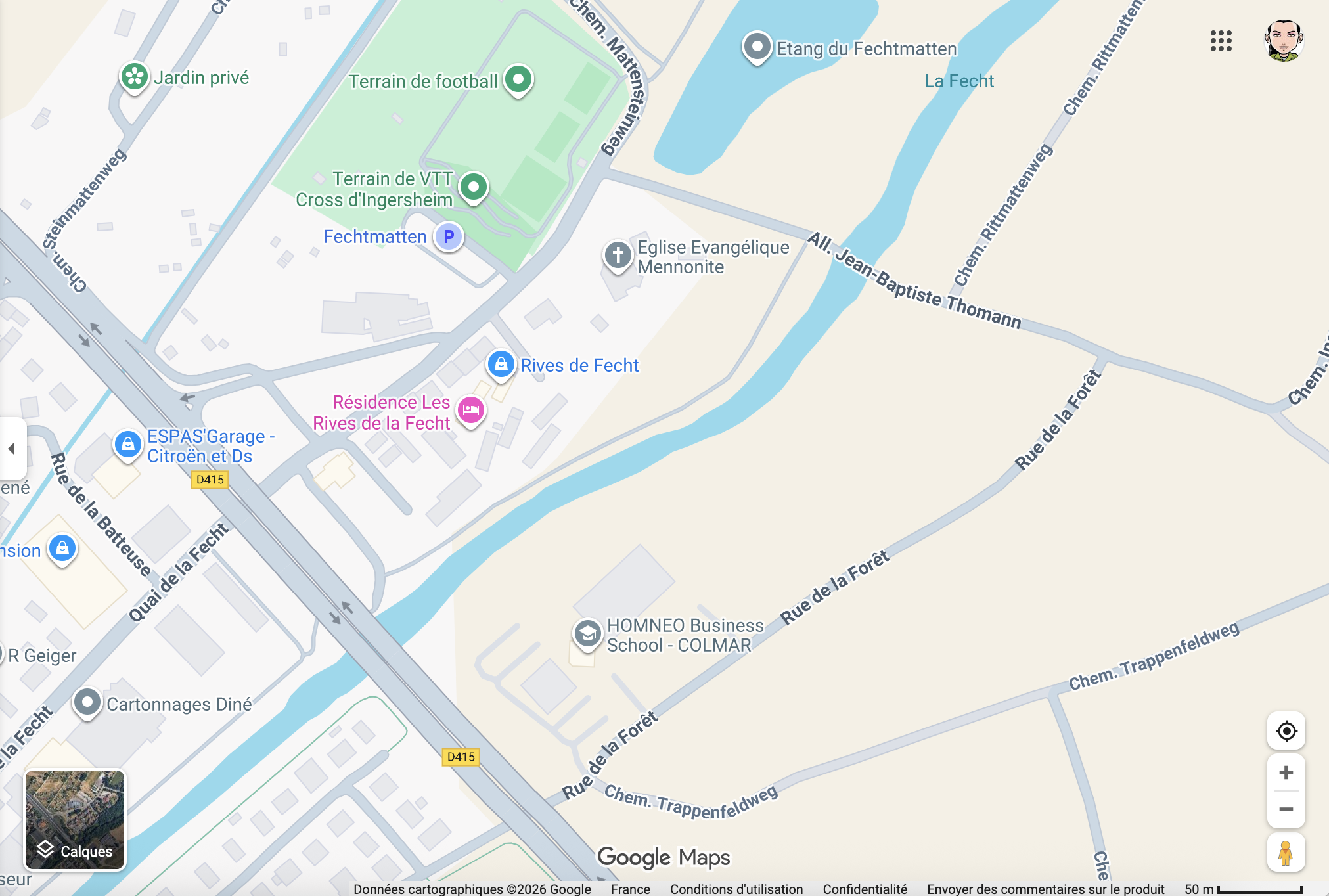 Homneo Ingersheim map